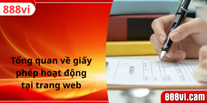 Tổng quan về giấy phép hoạt động tại trang web
